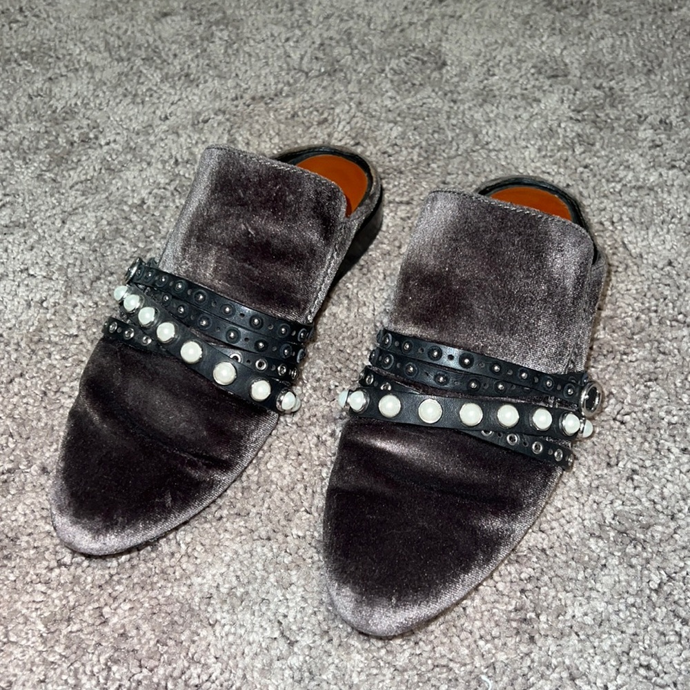 3.1 Phillip Lim Velvet Mules